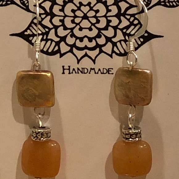 Pearl & Aventurine Earrings - Picture 7 of 8